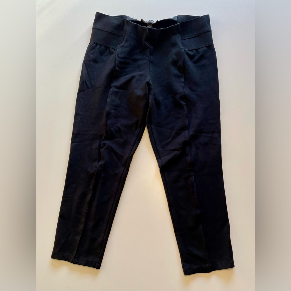 🖤 LUUKAA Lagenlook Designer Stretch Leggings - Black Medium Cropped 🖤